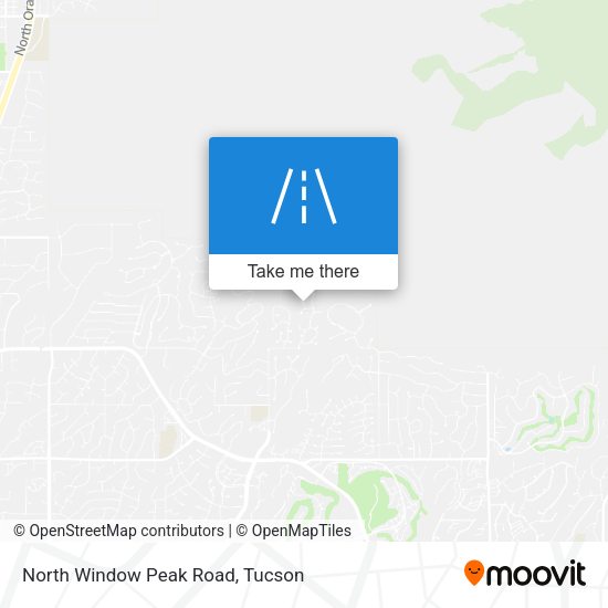 North Window Peak Road map