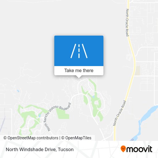 North Windshade Drive map