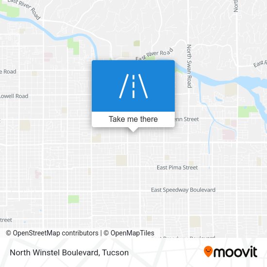 North Winstel Boulevard map