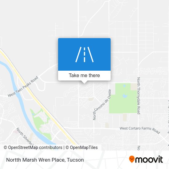 Nortth Marsh Wren Place map