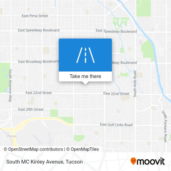 South MC Kinley Avenue map