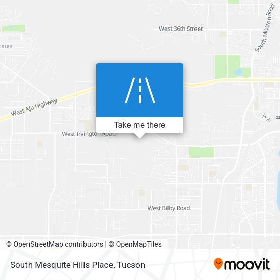 South Mesquite Hills Place map