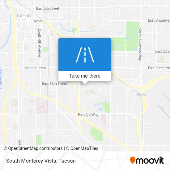 South Monterey Vista map