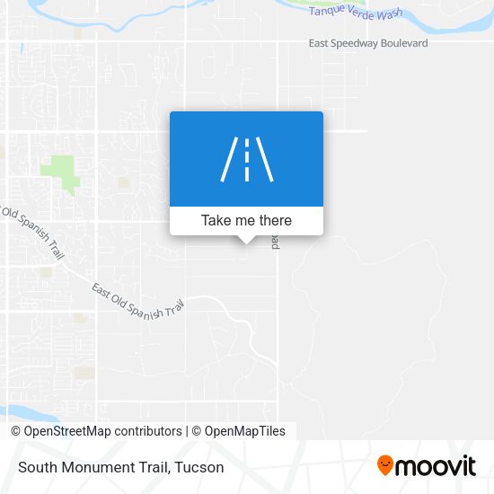 South Monument Trail map
