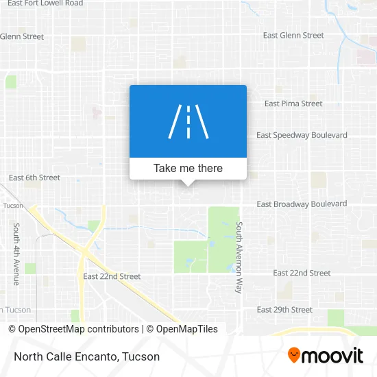 North Calle Encanto map