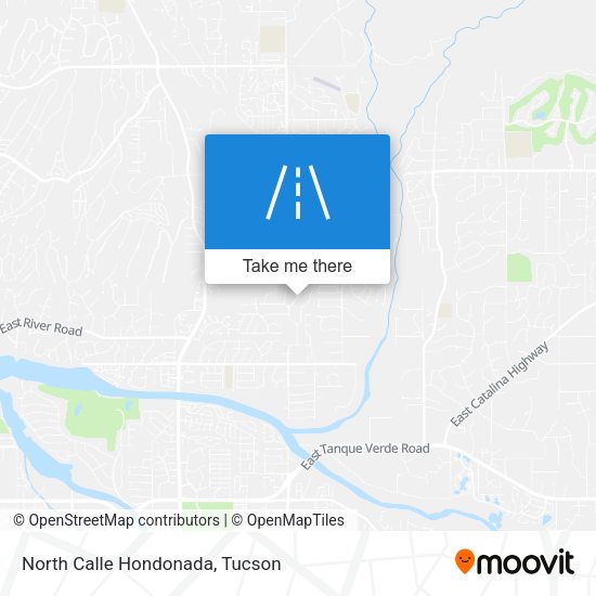 North Calle Hondonada map