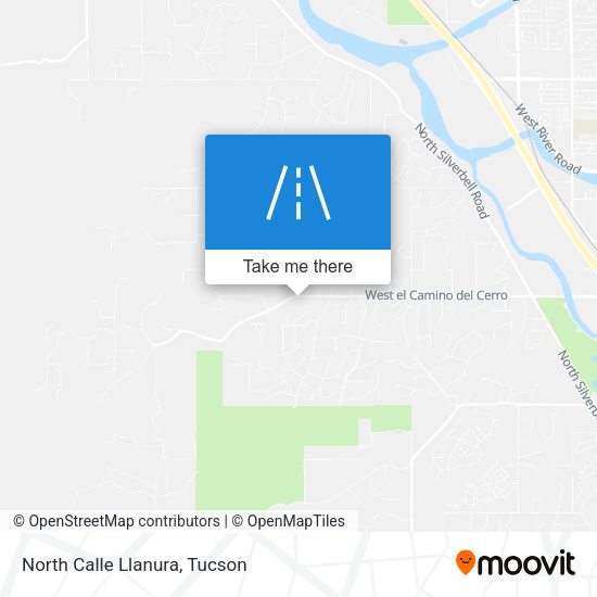 North Calle Llanura map