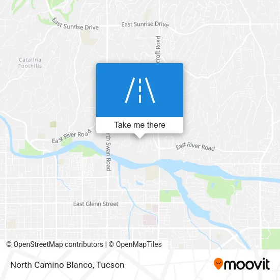 North Camino Blanco map
