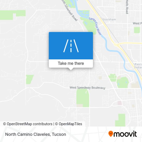 North Camino Claveles map