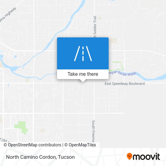 North Camino Cordon map