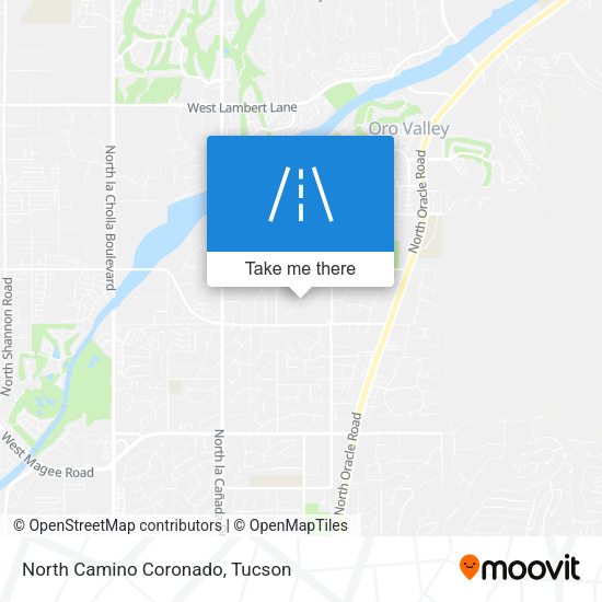 North Camino Coronado map