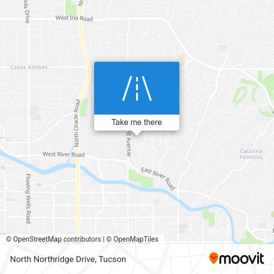 Mapa de North Northridge Drive