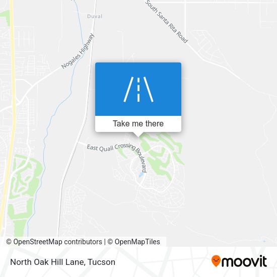 Mapa de North Oak Hill Lane