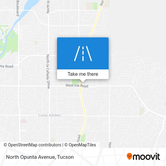 North Opunta Avenue map