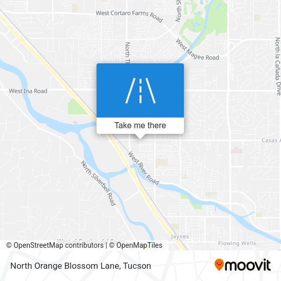 North Orange Blossom Lane map