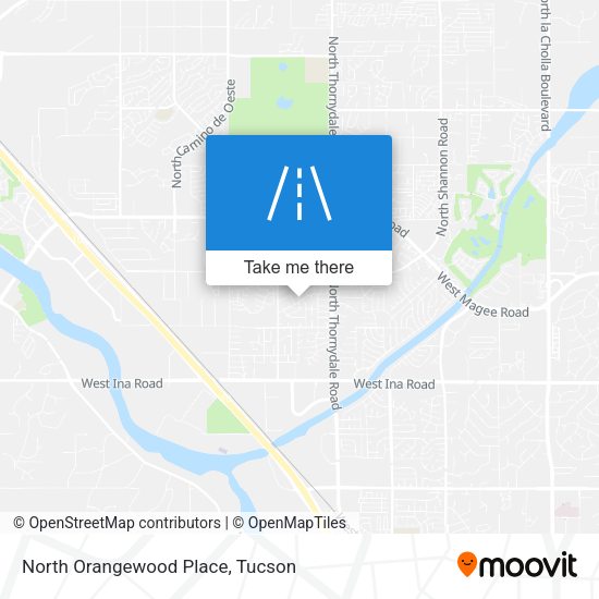 North Orangewood Place map