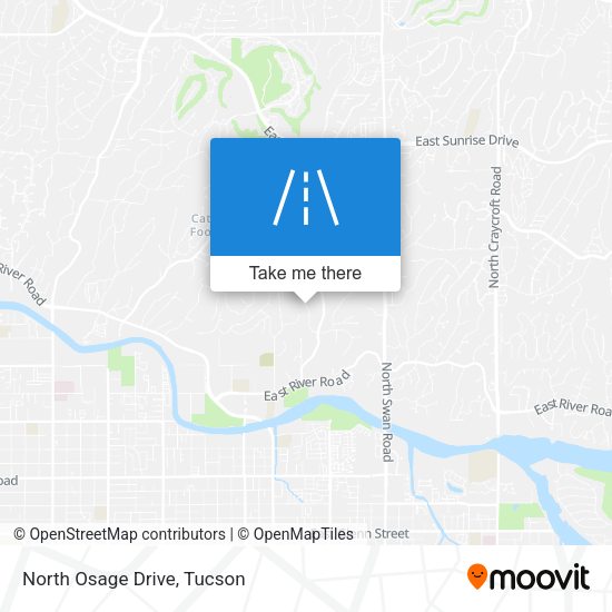 Mapa de North Osage Drive