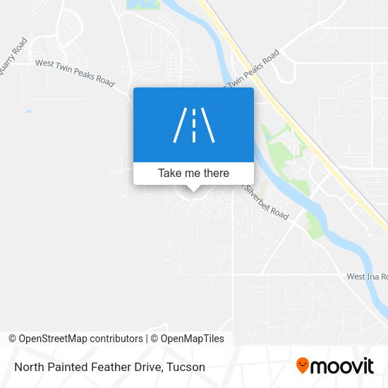 North Painted Feather Drive map