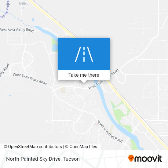 North Painted Sky Drive map
