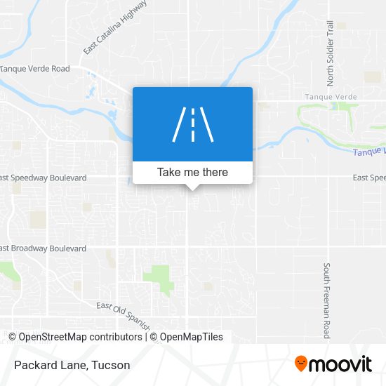 Packard Lane map