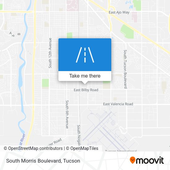 South Morris Boulevard map