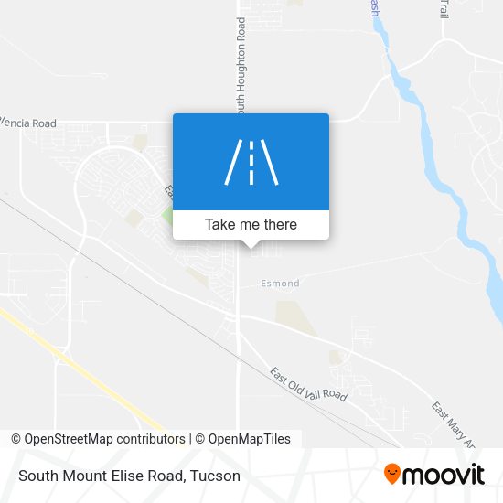 South Mount Elise Road map