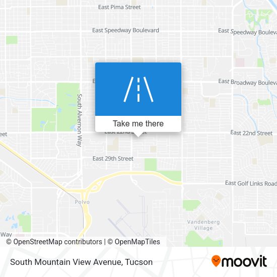 South Mountain View Avenue map