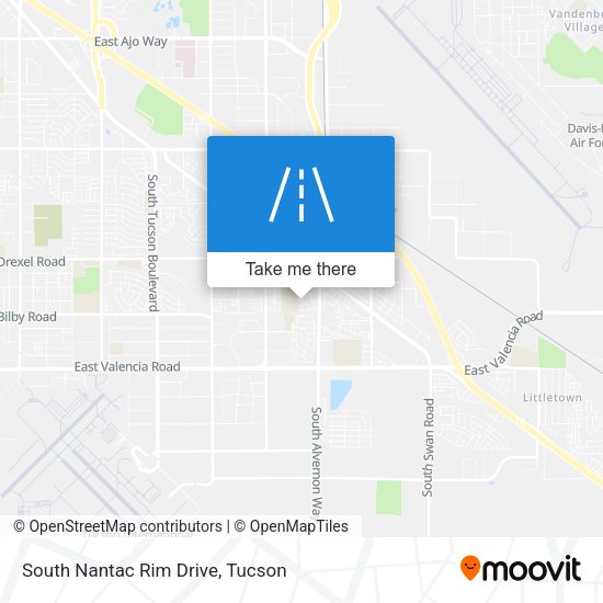 South Nantac Rim Drive map