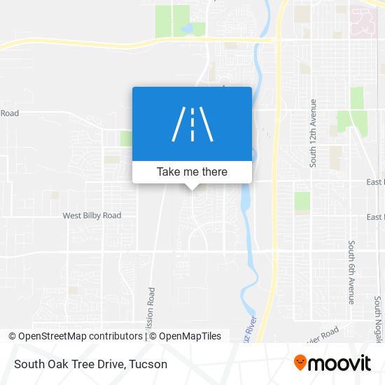 South Oak Tree Drive map