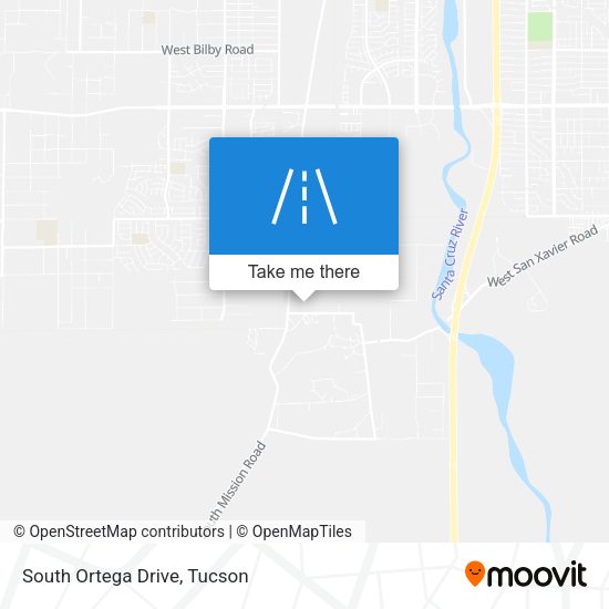 South Ortega Drive map