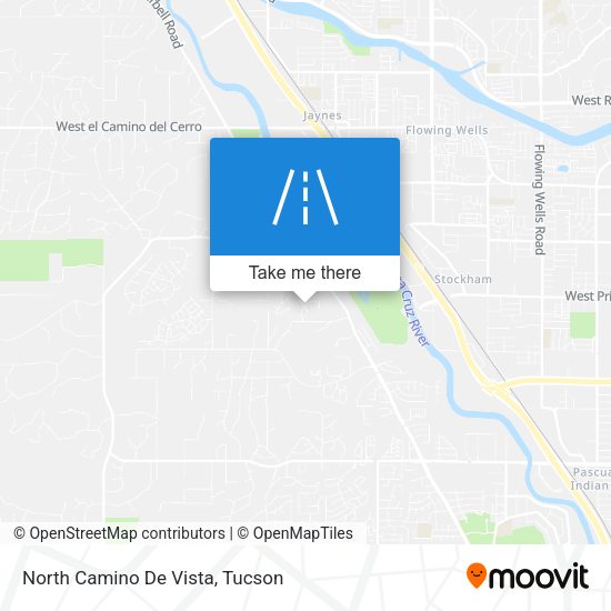 North Camino De Vista map