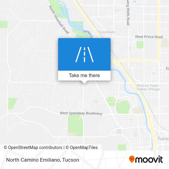 North Camino Emiliano map