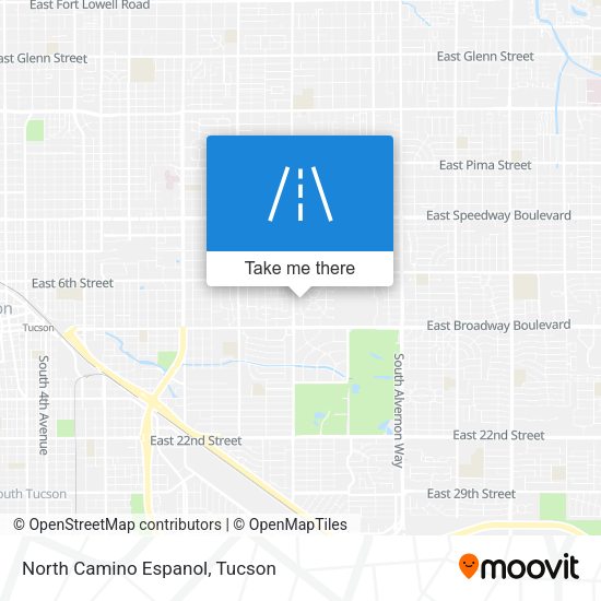 North Camino Espanol map
