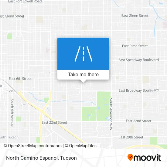 North Camino Espanol map