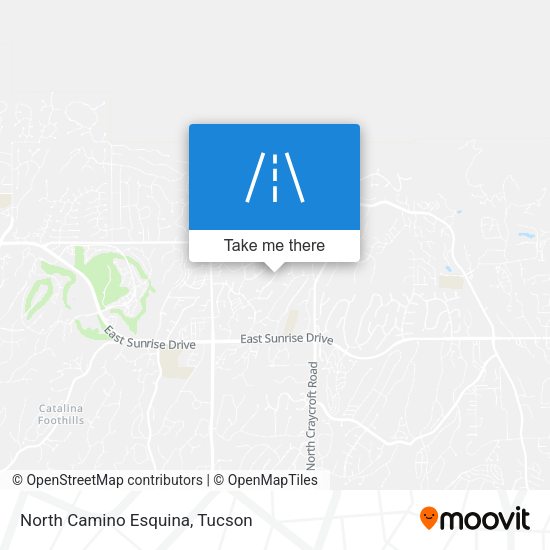 North Camino Esquina map
