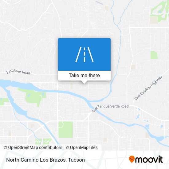 North Camino Los Brazos map