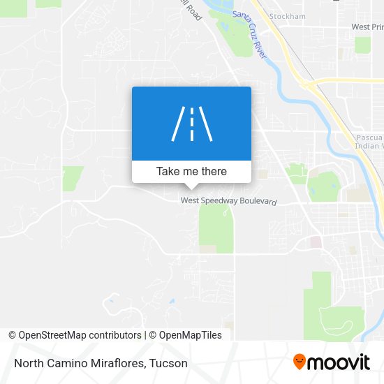 North Camino Miraflores map