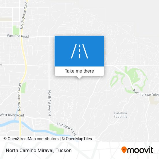 North Camino Miraval map