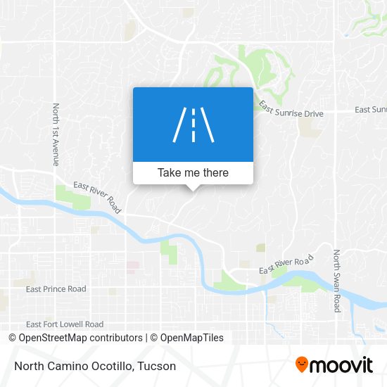 North Camino Ocotillo map