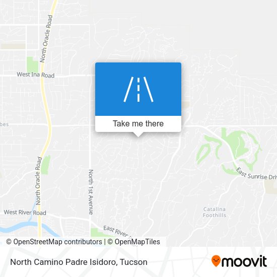 North Camino Padre Isidoro map