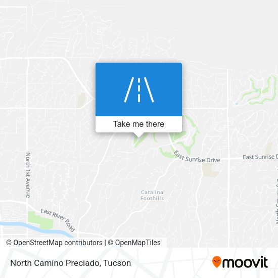 North Camino Preciado map