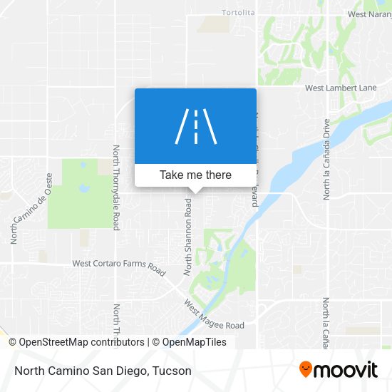 North Camino San Diego map