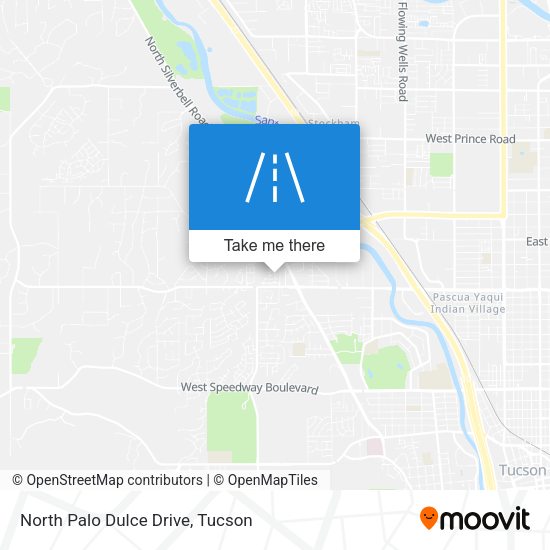 North Palo Dulce Drive map