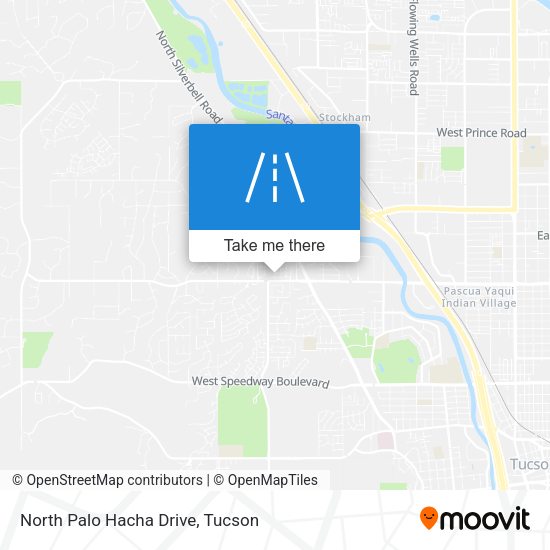 North Palo Hacha Drive map