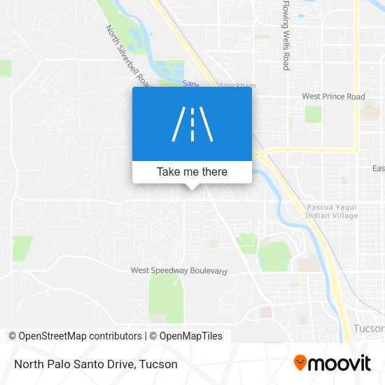North Palo Santo Drive map