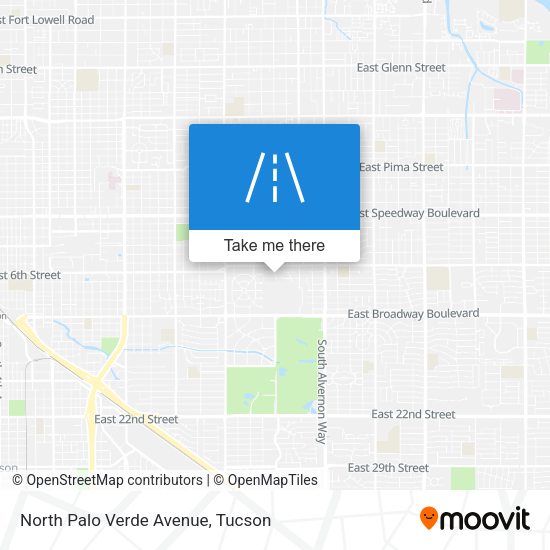 Mapa de North Palo Verde Avenue