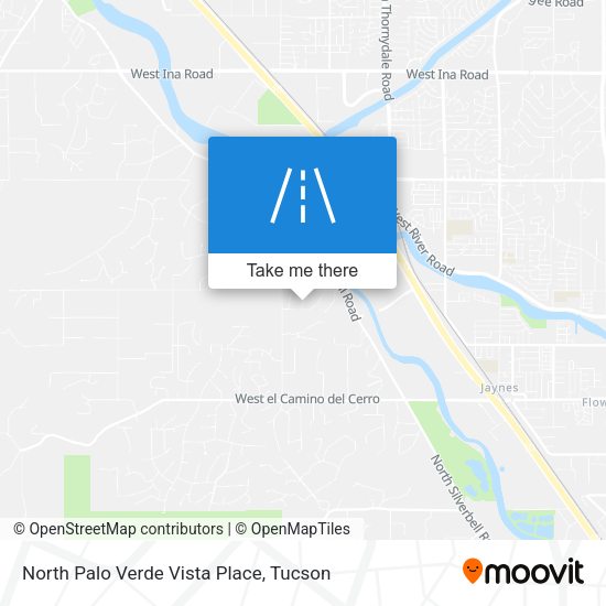 North Palo Verde Vista Place map