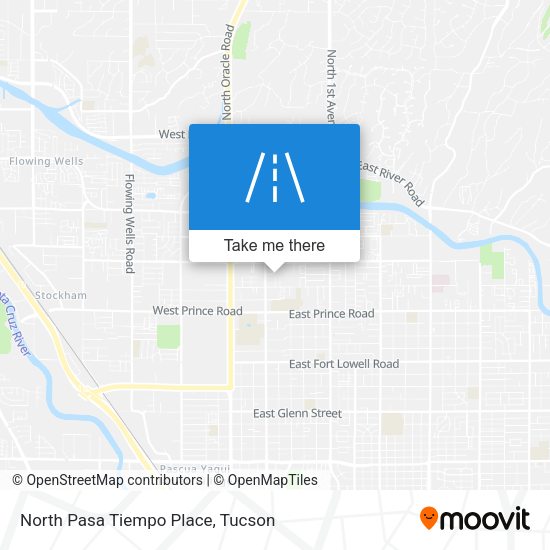 North Pasa Tiempo Place map