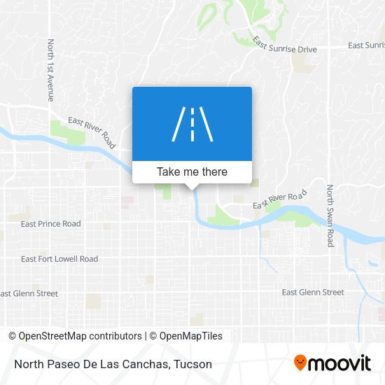 North Paseo De Las Canchas map