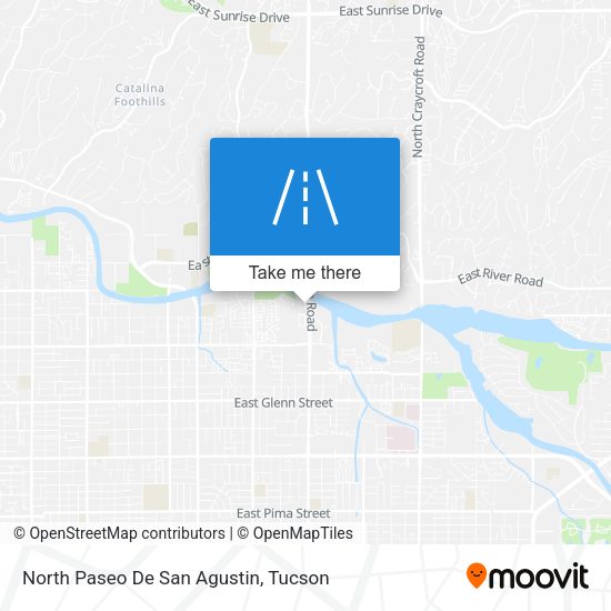 North Paseo De San Agustin map